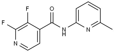 2,3-Difluoro-N-(6-methyl-2-pyridinyl)-4-pyridinecarboxamide Structure