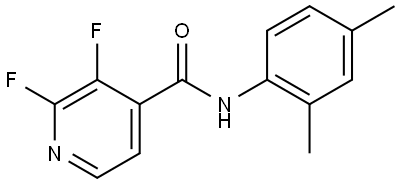 N-(2,4-Dimethylphenyl)-2,3-difluoro-4-pyridinecarboxamide Structure