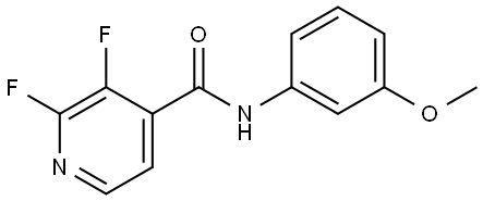 2,3-Difluoro-N-(3-methoxyphenyl)-4-pyridinecarboxamide Structure