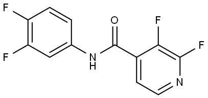 N-(3,4-Difluorophenyl)-2,3-difluoro-4-pyridinecarboxamide Structure