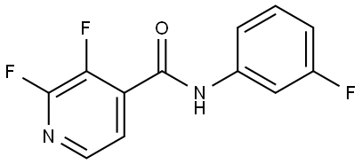 2,3-Difluoro-N-(3-fluorophenyl)-4-pyridinecarboxamide Structure