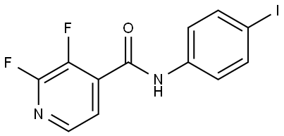 2,3-Difluoro-N-(4-iodophenyl)-4-pyridinecarboxamide Structure