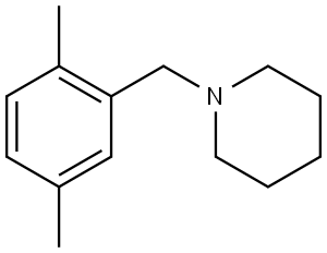 1-[(2,5-Dimethylphenyl)methyl]piperidine Structure