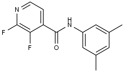 N-(3,5-Dimethylphenyl)-2,3-difluoro-4-pyridinecarboxamide Structure