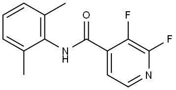 N-(2,6-Dimethylphenyl)-2,3-difluoro-4-pyridinecarboxamide Structure