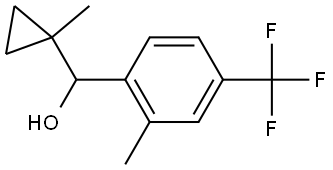 2-Methyl-α-(1-methylcyclopropyl)-4-(trifluoromethyl)benzenemethanol Structure