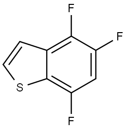 4,5,7-trifluorobenzo[b]thiophene Structure