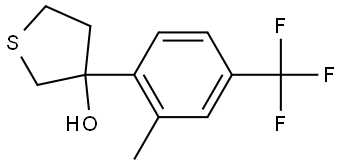 Tetrahydro-3-[2-methyl-4-(trifluoromethyl)phenyl]thiophene-3-ol Structure