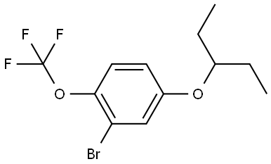 2-Bromo-4-(1-ethylpropoxy)-1-(trifluoromethoxy)benzene Structure