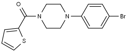 4-(4-Bromophenyl)-1-piperazinyl]-2-thienylmethanone Structure