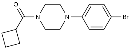 4-(4-Bromophenyl)-1-piperazinyl]cyclobutylmethanone Structure