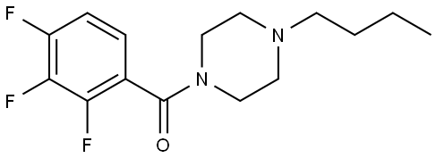 (4-Butyl-1-piperazinyl)(2,3,4-trifluorophenyl)methanone Structure