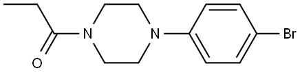 1-[4-(4-Bromophenyl)-1-piperazinyl]-1-propanone Structure