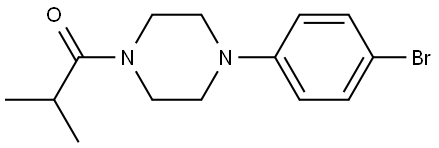 1-[4-(4-Bromophenyl)-1-piperazinyl]-2-methyl-1-propanone Structure