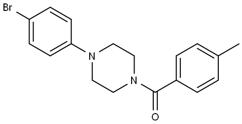 4-(4-Bromophenyl)-1-piperazinyl](4-methylphenyl)methanone Structure