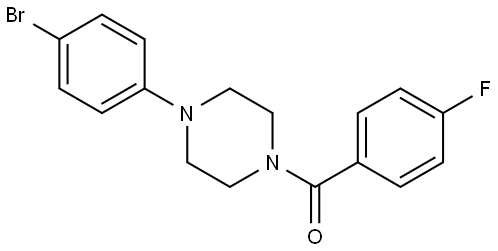 4-(4-Bromophenyl)-1-piperazinyl](4-fluorophenyl)methanone Structure