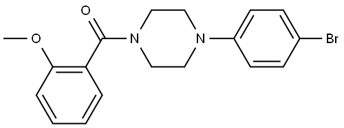 4-(4-Bromophenyl)-1-piperazinyl](2-methoxyphenyl)methanone Structure