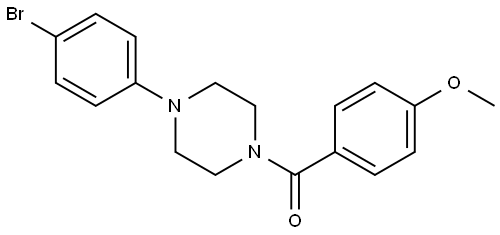 4-(4-Bromophenyl)-1-piperazinyl](4-methoxyphenyl)methanone Structure