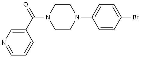 4-(4-Bromophenyl)-1-piperazinyl]-3-pyridinylmethanone Structure