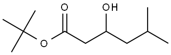 tert-butyl 3-hydroxy-5-methylhexanoate Structure