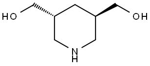 3,5-Piperidinedimethanol, (3R,5R)-rel- Structure