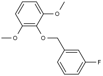 2-((3-fluorobenzyl)oxy)-1,3-dimethoxybenzene Structure