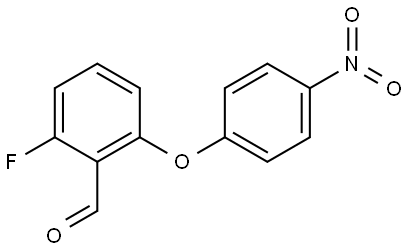 2-fluoro-6-(4-nitrophenoxy)benzaldehyde Structure