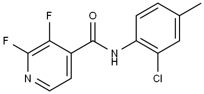 N-(2-Chloro-4-methylphenyl)-2,3-difluoro-4-pyridinecarboxamide Structure