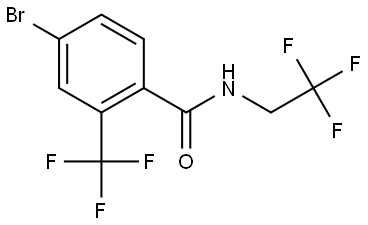 4-Bromo-N-(2,2,2-trifluoroethyl)-2-(trifluoromethyl)benzamide Structure