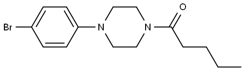 1-[4-(4-Bromophenyl)-1-piperazinyl]-1-pentanone Structure