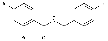 2,4-Dibromo-N-[(4-bromophenyl)methyl]benzamide Structure