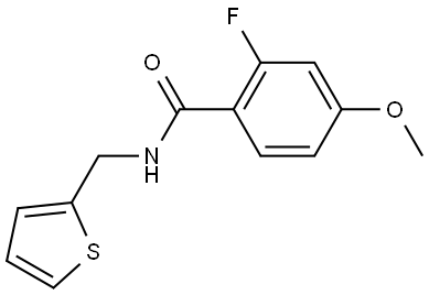 2-Fluoro-4-methoxy-N-(2-thienylmethyl)benzamide Structure