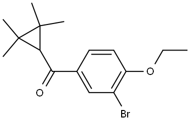 (3-Bromo-4-ethoxyphenyl)(2,2,3,3-tetramethylcyclopropyl)methanone Structure