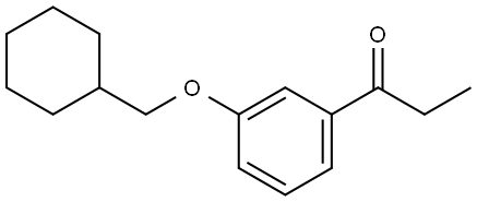 1-(3-(cyclohexylmethoxy)phenyl)propan-1-one Structure