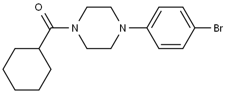 4-(4-Bromophenyl)-1-piperazinyl]cyclohexylmethanone Structure