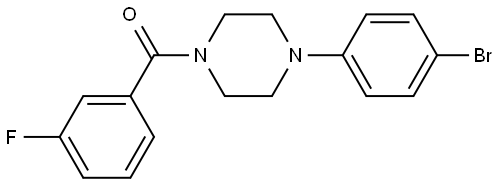 4-(4-Bromophenyl)-1-piperazinyl](3-fluorophenyl)methanone Structure