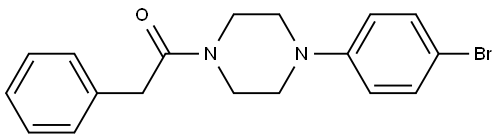 1-[4-(4-Bromophenyl)-1-piperazinyl]-2-phenylethanone Structure