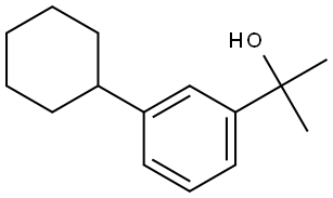 2-(3-cyclohexylphenyl)propan-2-ol Structure