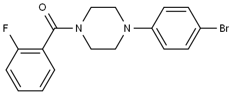 4-(4-Bromophenyl)-1-piperazinyl](2-fluorophenyl)methanone Structure