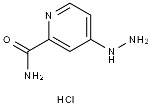 2-Pyridinecarboxamide, 4-hydrazinyl-, hydrochloride (1:1) Structure