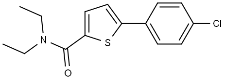 5-(4-Chlorophenyl)-N,N-diethyl-2-thiophenecarboxamide Structure