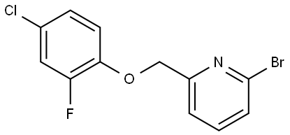 2-bromo-6-[(4-chloro-2-fluorophenoxy)methyl]pyridine Structure