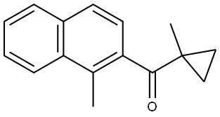 (1-Methylcyclopropyl)(1-methyl-2-naphthalenyl)methanone Structure