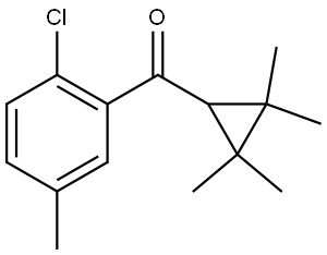 (2-Chloro-5-methylphenyl)(2,2,3,3-tetramethylcyclopropyl)methanone Structure