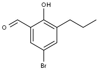 5-Bromo-2-hydroxy-3-propylbenzaldehyde Structure