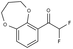 1-(3,4-dihydro-2H-benzo[b][1,4]dioxepin-6-yl)-2,2-difluoroethanone Structure