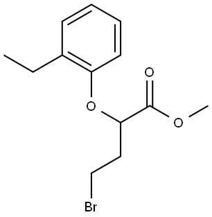 Methyl 4-bromo-2-(2-ethylphenoxy)butanoate Structure