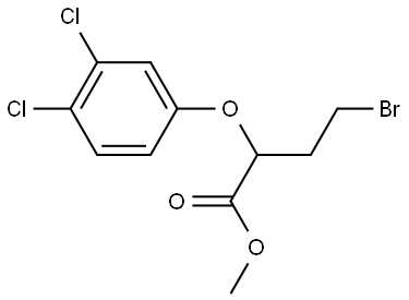 methyl 4-bromo-2-(3,4-dichlorophenoxy)butanoate Structure