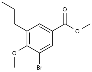 Methyl 3-bromo-4-methoxy-5-propylbenzoate Structure