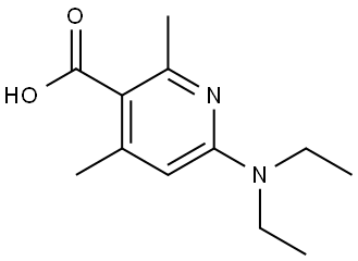 6-(Diethylamino)-2,4-dimethyl-3-pyridinecarboxylic acid Structure